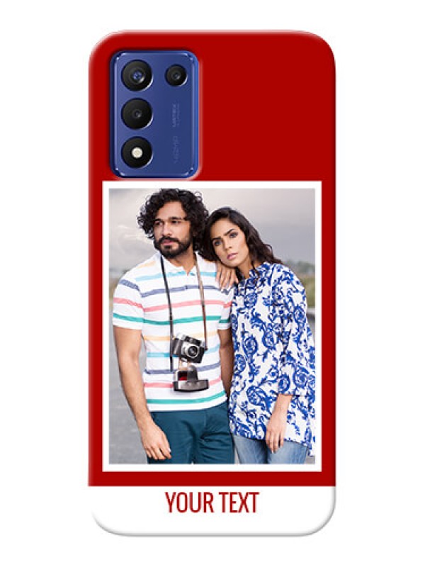 Custom Realme 9 5G Speed Edition mobile phone covers: Simple Red Color Design