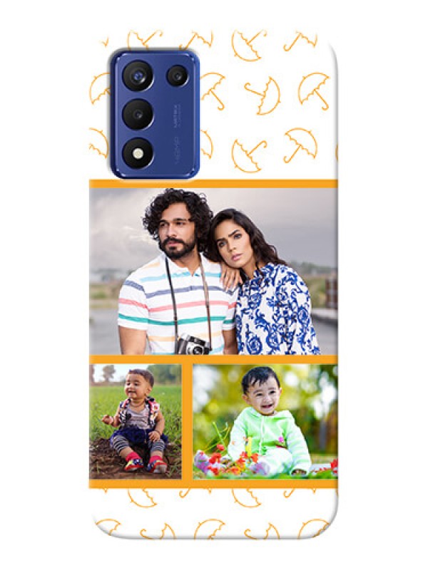 Custom Realme 9 5G Speed Edition Personalised Phone Cases: Yellow Pattern Design