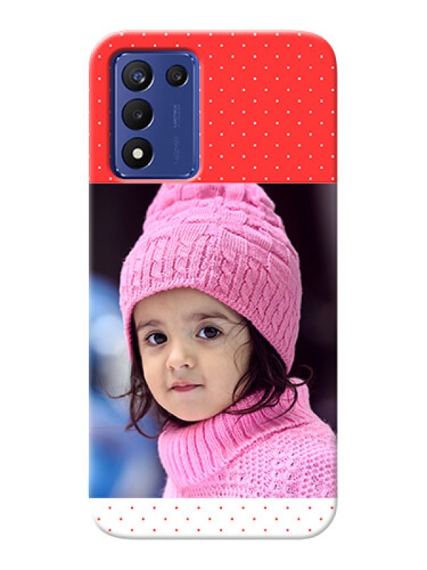 Custom Realme 9 5G Speed Edition personalised phone covers: Red Pattern Design