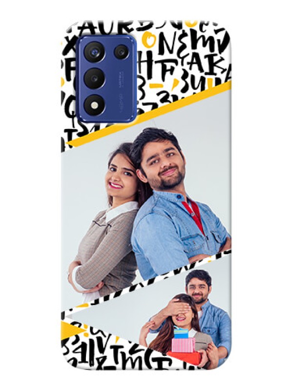 Custom Realme 9 5G Speed Edition Phone Back Covers: Letters Pattern Design