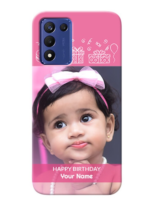 Custom Realme 9 5G Speed Edition Custom Mobile Cover with Birthday Line Art Design