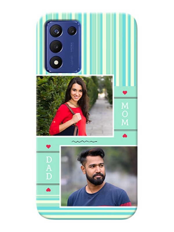 Custom Realme 9 5G Speed Edition custom mobile phone covers: Mom & Dad Pic Design