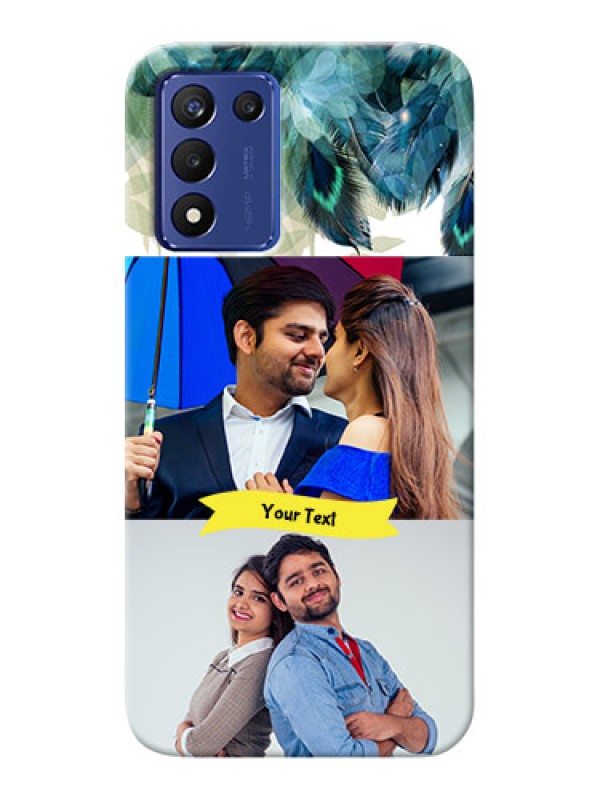 Custom Realme 9 5G Speed Edition Phone Cases: Image with Boho Peacock Feather Design