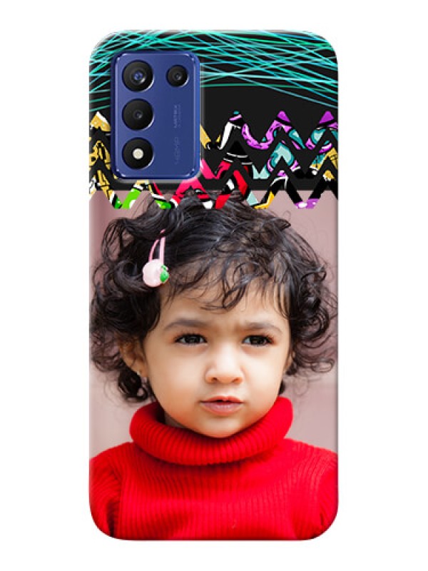 Custom Realme 9 5G Speed Edition personalized phone covers: Neon Abstract Design