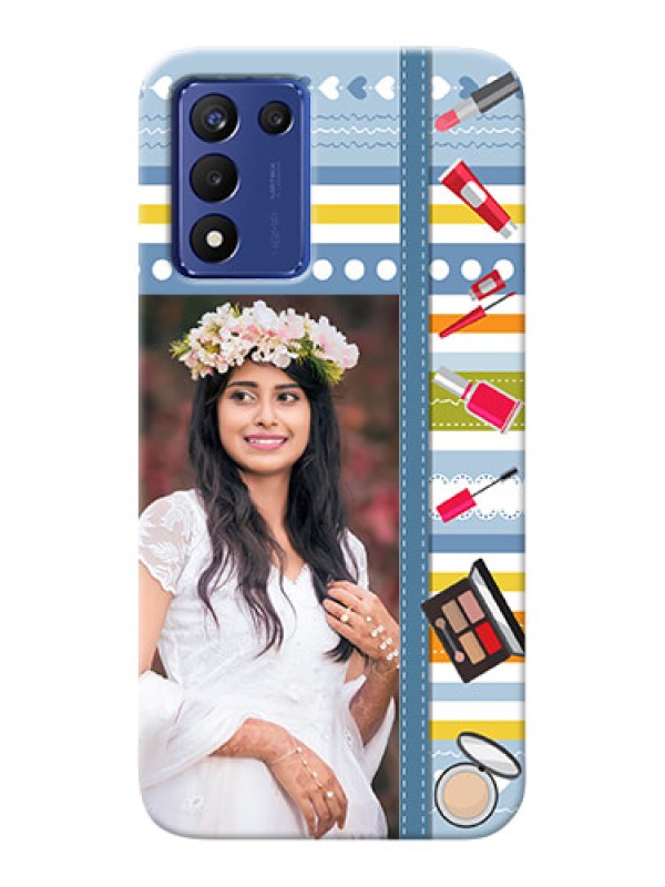 Custom Realme 9 5G Speed Edition Personalized Mobile Cases: Makeup Icons Design