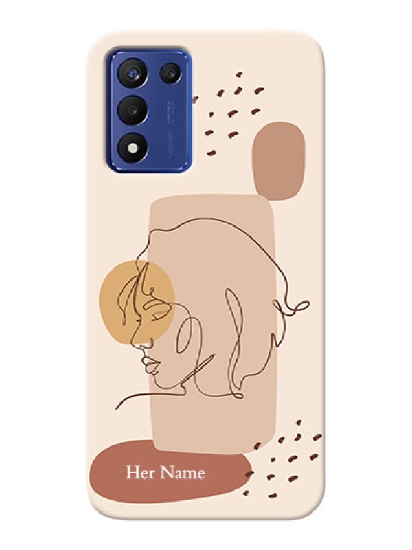 Custom Realme 9 5G Speed Edition Custom Phone Covers: Calm Woman line art Design