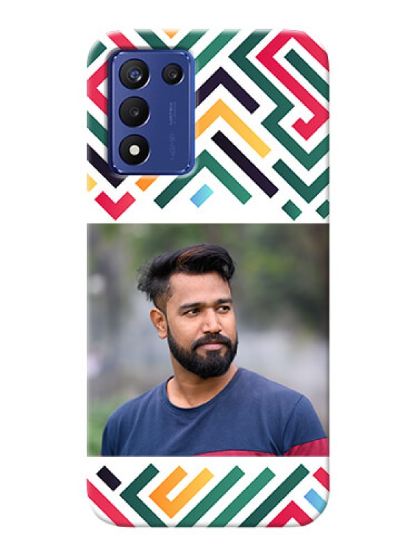 Custom Realme 9 5G Speed Edition Custom Mobile Case with Colorful Maze Pattern Design