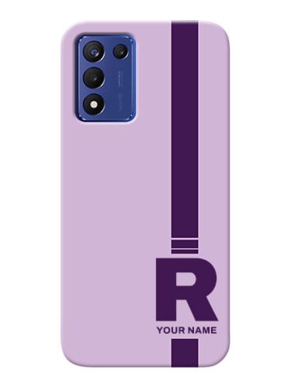 Custom Realme 9 5G Speed Edition Custom Phone Covers: Simple dual tone stripe with name Design