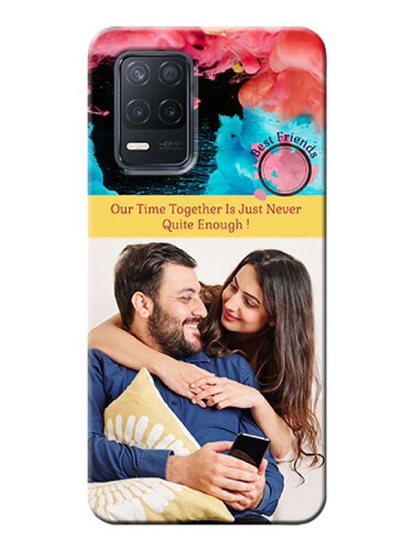 Custom Realme 9 5G Mobile Cases: Quote with Acrylic Painting Design