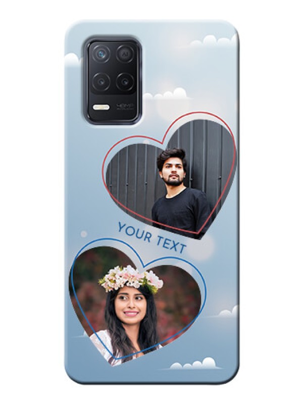 Custom Realme 9 5G Phone Cases: Blue Color Couple Design 