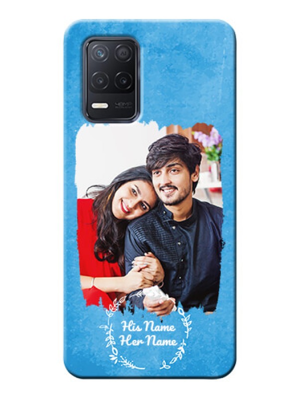 Custom Realme 9 5G custom mobile cases: Blue Color Vintage Design