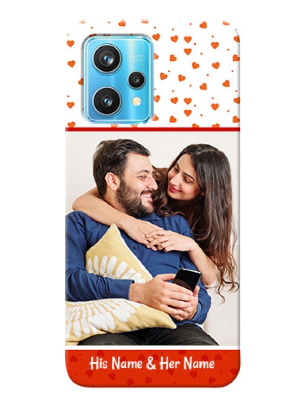 Custom Realme 9 Pro 5G Phone Back Covers: Orange Love Symbol Design