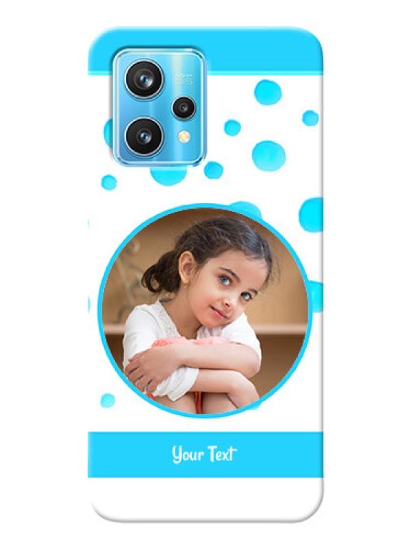Custom Realme 9 Pro 5G Custom Phone Covers: Blue Bubbles Pattern Design