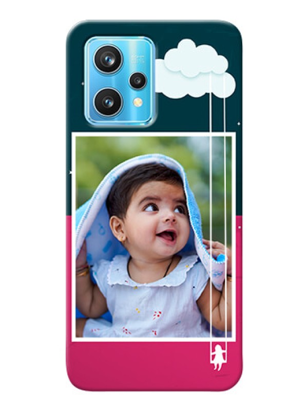 Custom Realme 9 Pro 5G custom phone covers: Cute Girl with Cloud Design