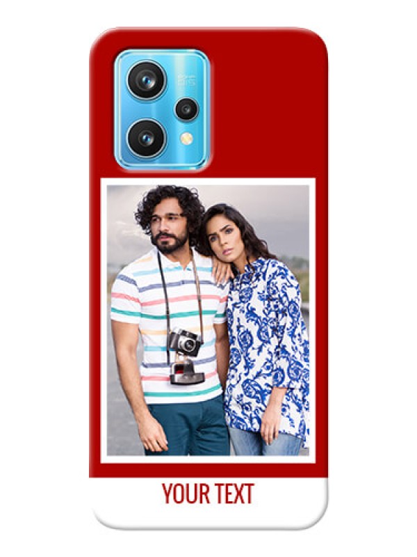 Custom Realme 9 Pro 5G mobile phone covers: Simple Red Color Design