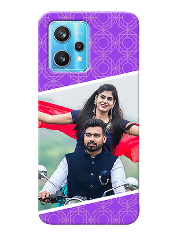 Custom Realme 9 Pro 5G mobile back covers online: violet Pattern Design
