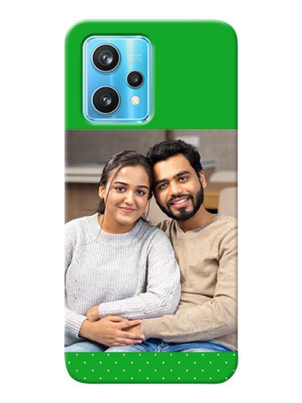 Custom Realme 9 Pro 5G Personalised mobile covers: Green Pattern Design