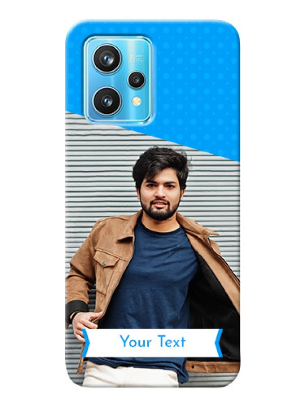 Custom Realme 9 Pro 5G Personalized Mobile Covers: Simple Blue Color Dotted Design