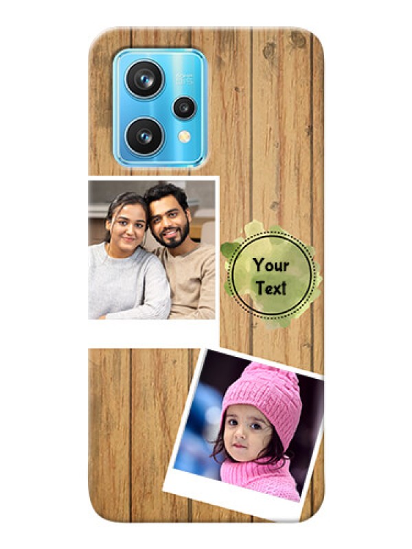 Custom Realme 9 Pro 5G Custom Mobile Phone Covers: Wooden Texture Design