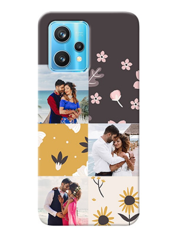 Custom Realme 9 Pro 5G phone cases online: 3 Images with Floral Design
