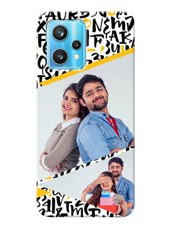 Custom Realme 9 Pro 5G Phone Back Covers: Letters Pattern Design