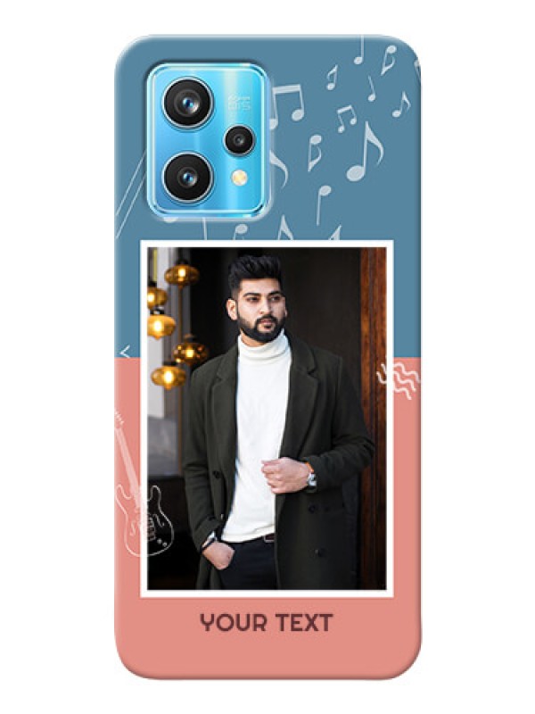 Custom Realme 9 Pro 5G Phone Back Covers with Color Musical Note Design