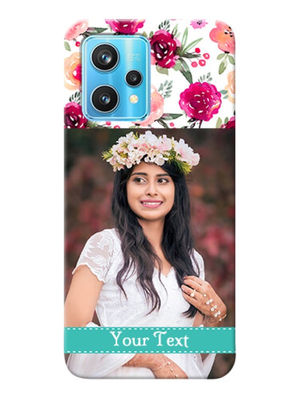 Custom Realme 9 Pro 5G Personalized Mobile Cases: Watercolor Floral Design