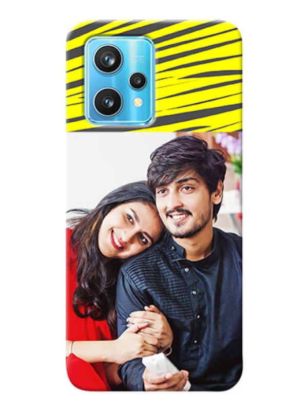 Custom Realme 9 Pro 5G Personalised mobile covers: Yellow Abstract Design