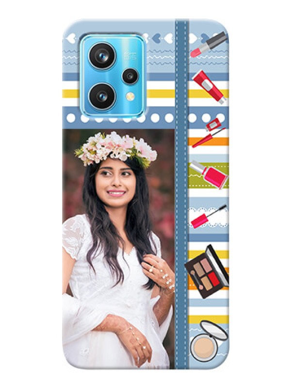 Custom Realme 9 Pro 5G Personalized Mobile Cases: Makeup Icons Design