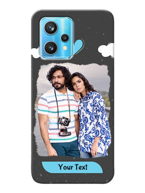 Custom Realme 9 Pro 5G Mobile Back Covers: splashes with love doodles Design