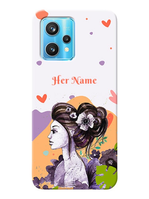 Custom Realme 9 Pro 5G Custom Mobile Case with Woman And Nature Design