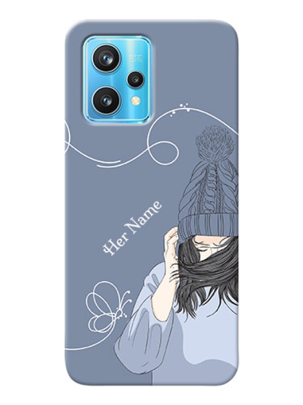 Custom Realme 9 Pro 5G Custom Mobile Case with Girl in winter outfit Design