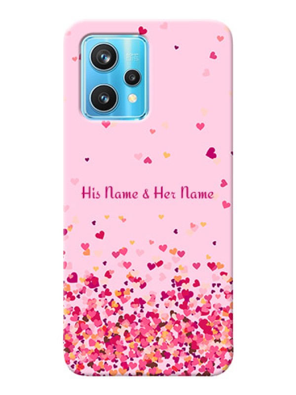 Custom Realme 9 Pro 5G Phone Back Covers: Floating Hearts Design