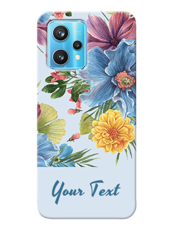 Custom Realme 9 Pro 5G Custom Phone Cases: Stunning Watercolored Flowers Painting Design