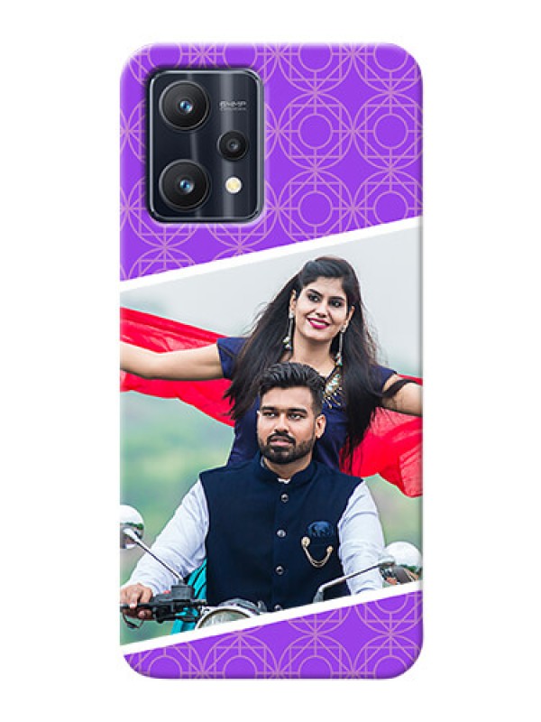 Custom Realme 9 Pro Plus 5G mobile back covers online: violet Pattern Design