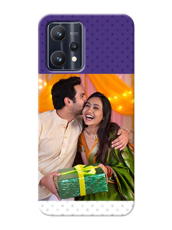 Custom Realme 9 Pro Plus 5G mobile phone cases: Violet Pattern Design