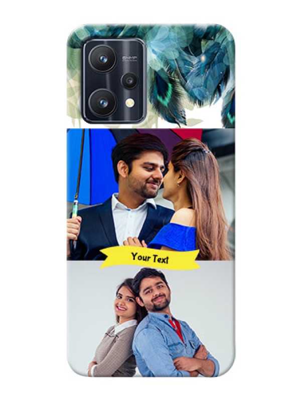 Custom Realme 9 Pro Plus 5G Phone Cases: Image with Boho Peacock Feather Design