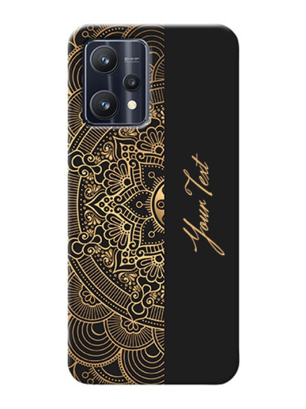 Custom Realme 9 Pro Plus 5G Back Covers: Mandala art with custom text Design
