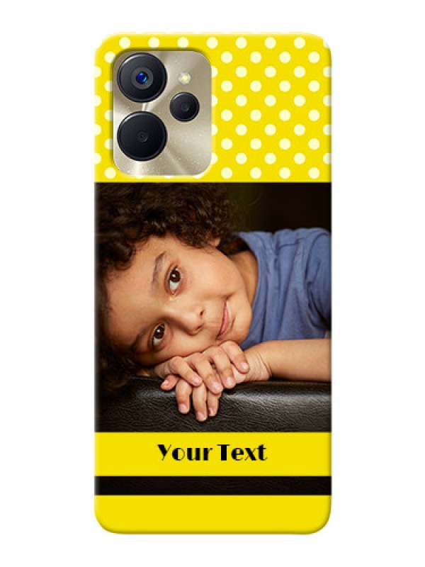 Custom Realme 9i 5G Custom Mobile Covers: Bright Yellow Case Design