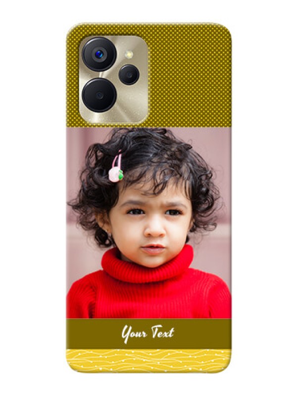 Custom Realme 9i 5G custom mobile back covers: Simple Green Color Design