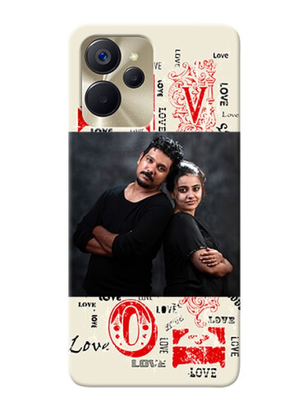 Custom Realme 9i 5G mobile cases online: Trendy Love Design Case