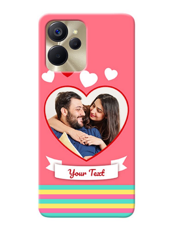 Custom Realme 9i 5G Personalised mobile covers: Love Doodle Design