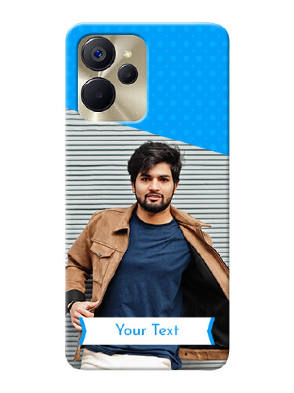 Custom Realme 9i 5G Personalized Mobile Covers: Simple Blue Color Dotted Design