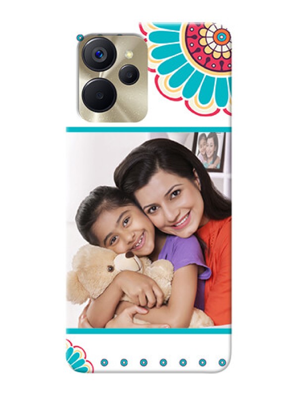 Custom Realme 9i 5G custom mobile phone cases: Flower Design