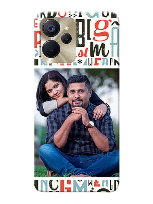 Custom Realme 9i 5G custom mobile phone covers: Alphabet Design