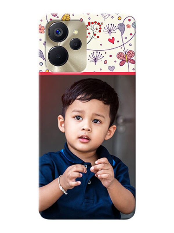 Custom Realme 9i 5G phone back covers: Premium Floral Design