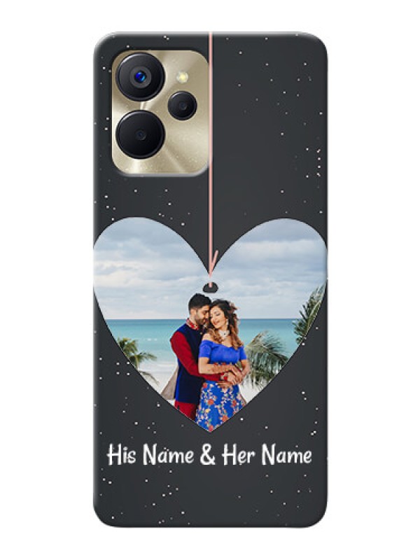 Custom Realme 9i 5G custom phone cases: Hanging Heart Design