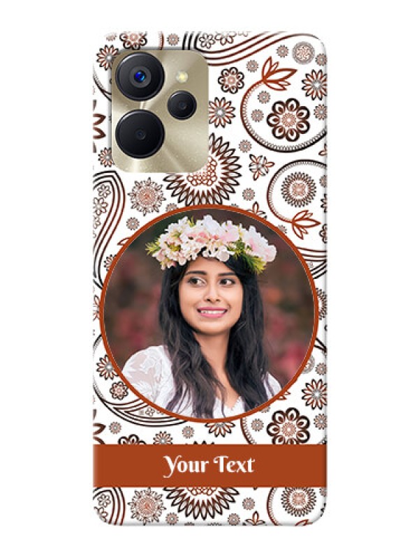 Custom Realme 9i 5G phone cases online: Abstract Floral Design 