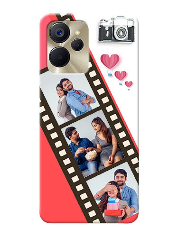 Custom Realme 9i 5G custom phone covers: 3 Image Holder with Film Reel