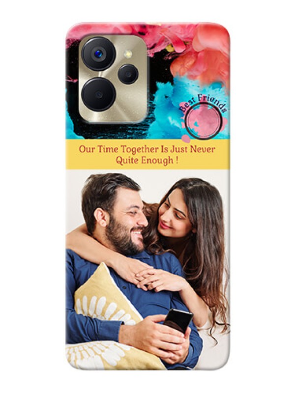 Custom Realme 9i 5G Mobile Cases: Quote with Acrylic Painting Design